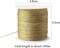 218 Yards/656 Feet Metallic Cord 2 Pcs Spool Metallic Thread Colored Jewelry Thread Colored Craft Gold String Tinsel String Craft Making Cord for Gift Wrapping(0.5mm)